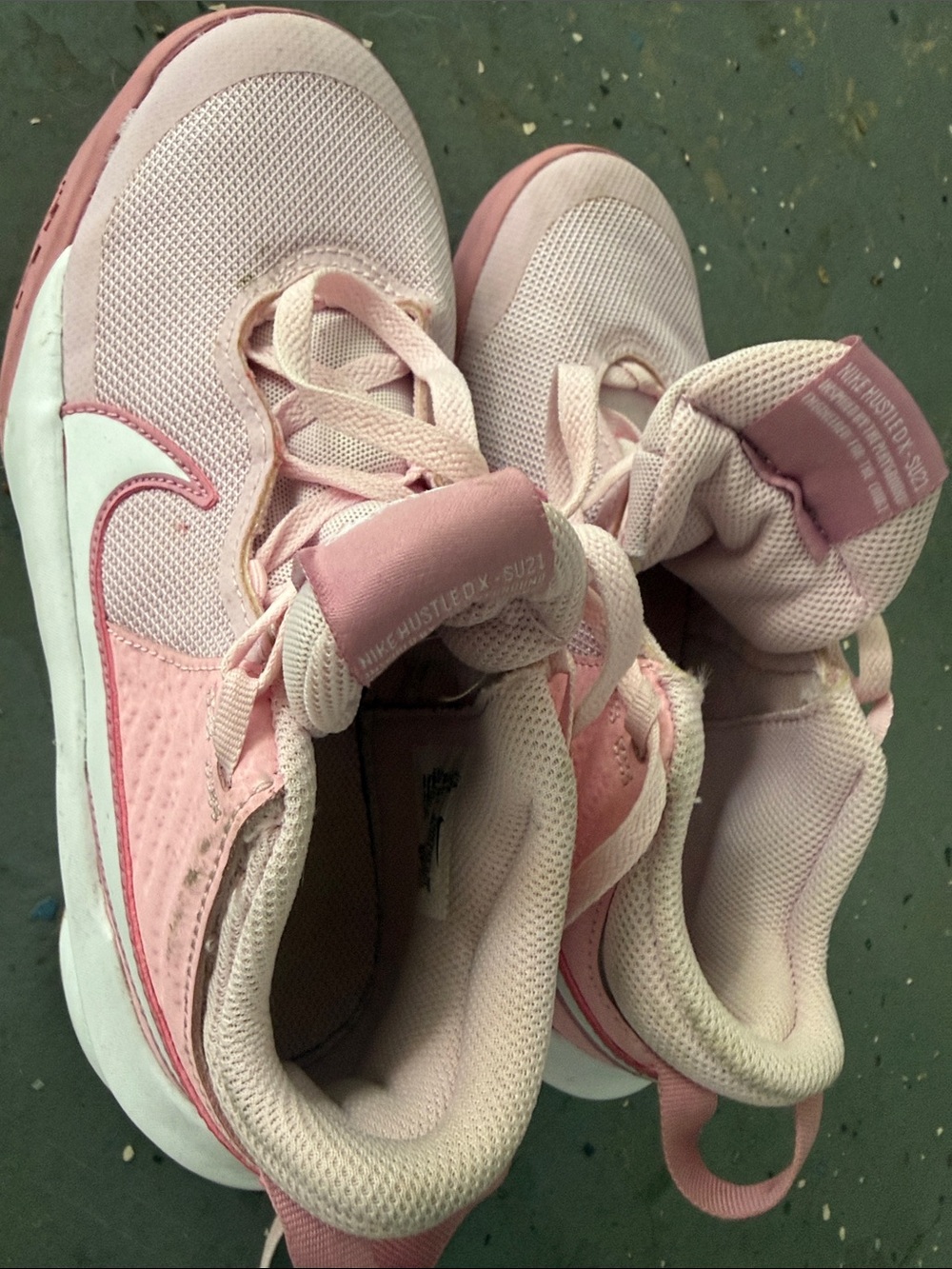 Nike Kids' Pink Lace-Up Athletic Sneakers